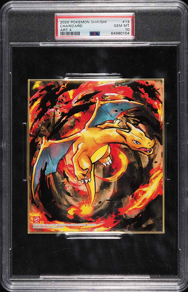 2020 Pokemon Shikishi Art 4 Charizard #13 PSA 10 GEM MINT