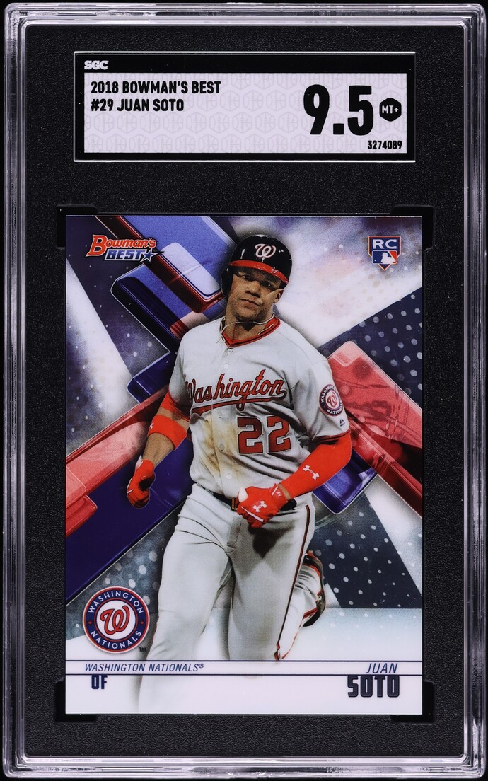 2018 Bowman's Best Refractor Juan Soto ROOKIE #29 SGC 9.5 MINT+