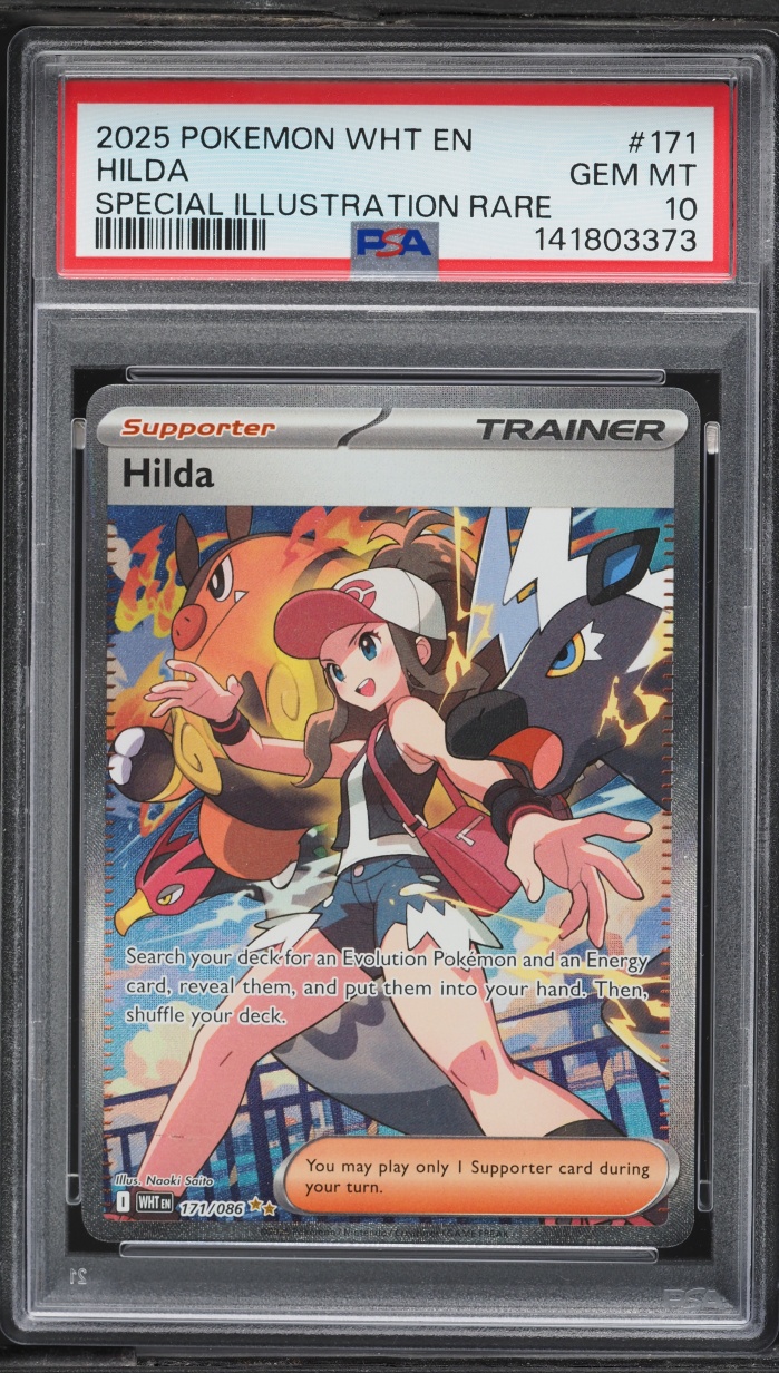 2025 Pokemon Scarlet & Violet White Flare SIR Hilda #171 PSA 10 GEM MINT