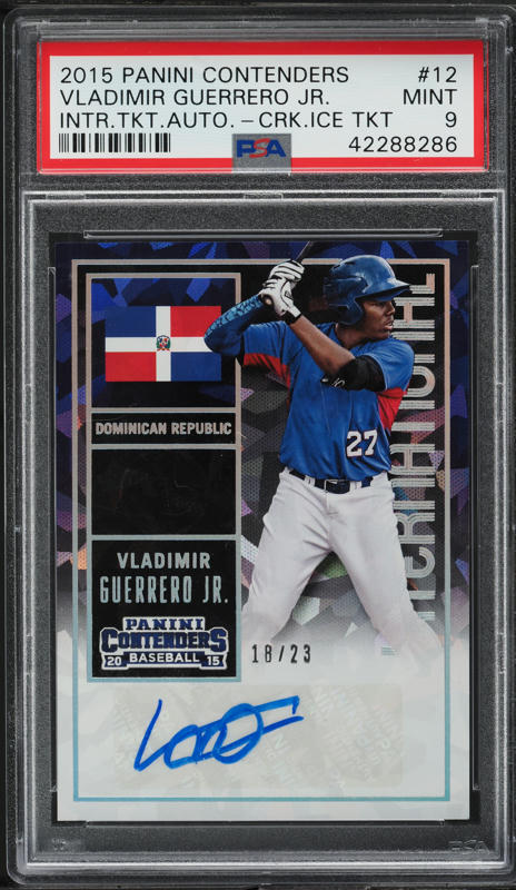 2015 Elite Extra Prospect Vladimir Guerrero Jr. ROOKIE AUTO #169
