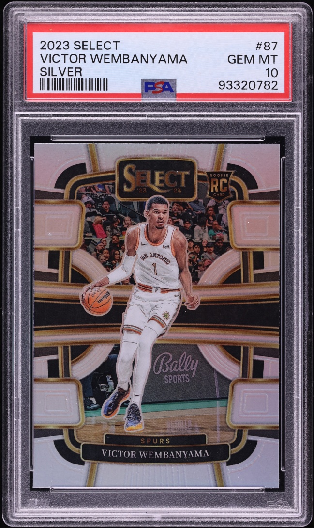 2023 Select Concourse Silver Prizm Victor Wembanyama ROOKIE #87 PSA 10 GEM MINT
