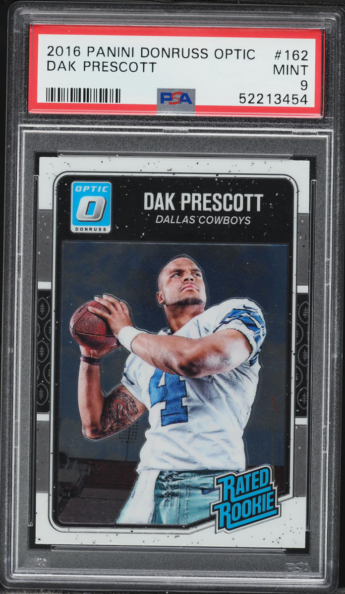 2016 Donruss Optic Dak Prescott ROOKIE #162 PSA 9 MINT
