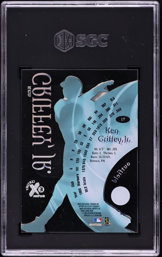 1999 Skybox E-X Century Ken Griffey Jr. #17 SGC 8 NM-MT