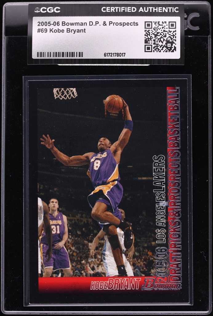 2005 Bowman Draft Picks & Prospects Kobe Bryant #69 CGC AUTH