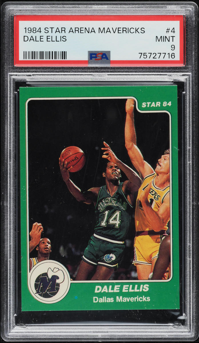 1984 Star Arena Dale Ellis #4 PSA 9 MINT