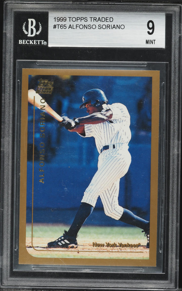 1999 Topps Traded Alfonso Soriano ROOKIE #T65 BGS 9 MINT