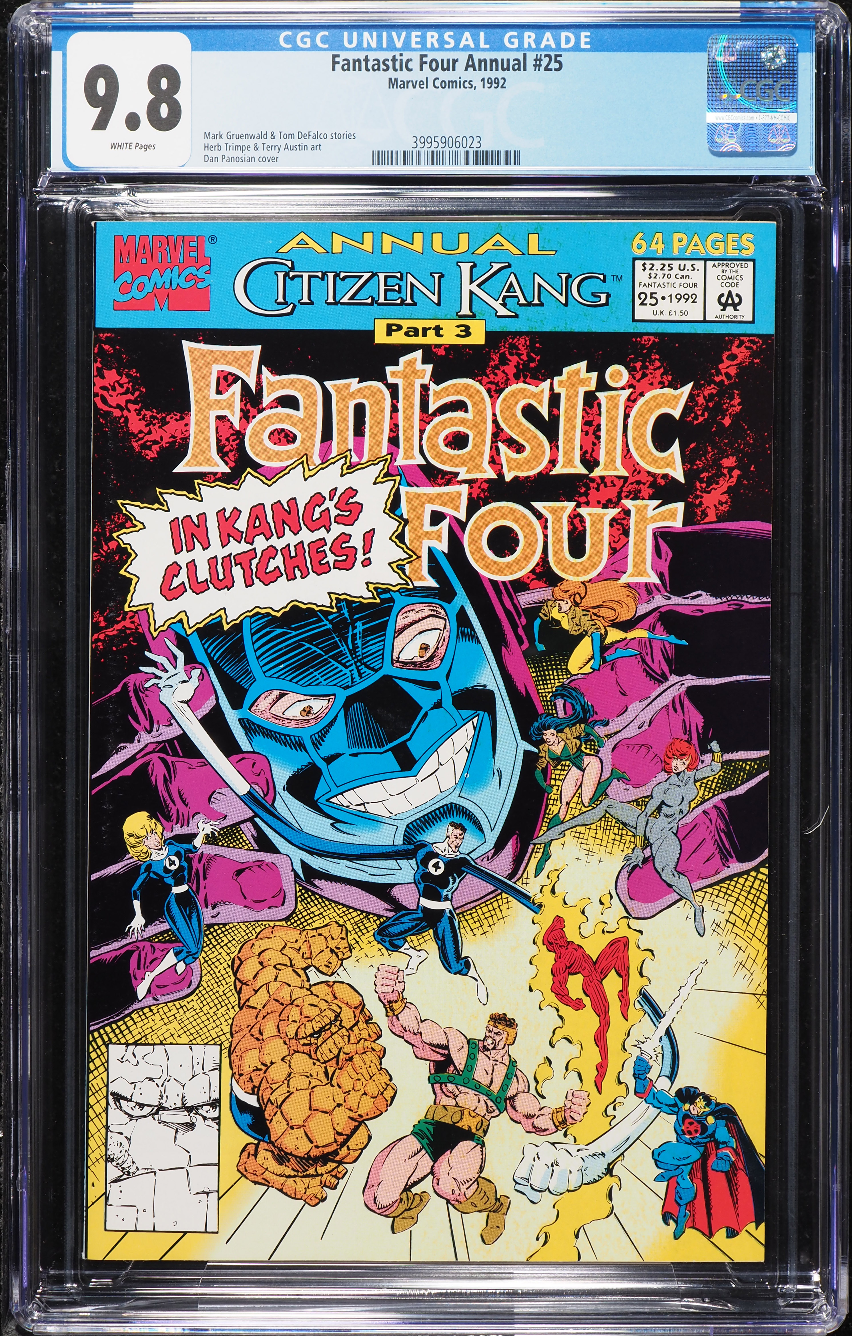 Fantastic Four Annual #25 (Marvel, 1992) CGC 9.8 White Pages