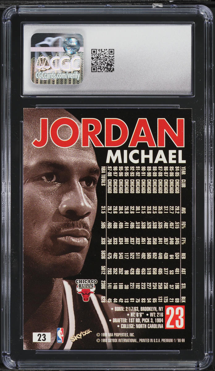 1998 Skybox Premium Michael Jordan #23 CGC 9 MINT