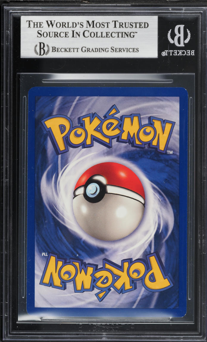 1999 Pokemon Base Set 1st Edition 3D Thick Stamp Scoop Up #78 BGS 9 MINT