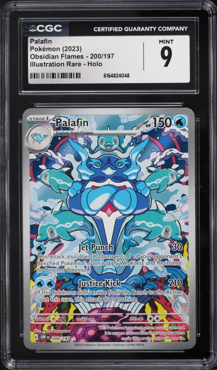 2023 Pokemon Scarlet & Violet Obsidian Flames IR Palafin #200 CGC 9 MINT