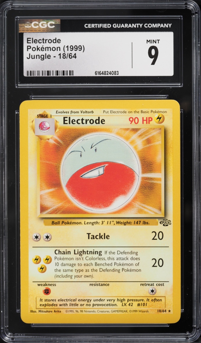 1999 Pokemon Jungle Electrode #18 CGC 9 MINT