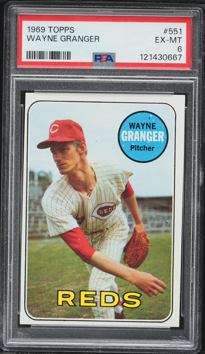 1969 Topps Wayne Granger #551 PSA 6 EXMT