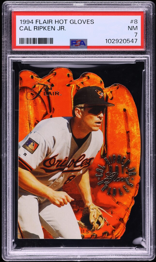 1994 Flair Hot Glove Cal Ripken Jr #8 PSA 7 NRMT