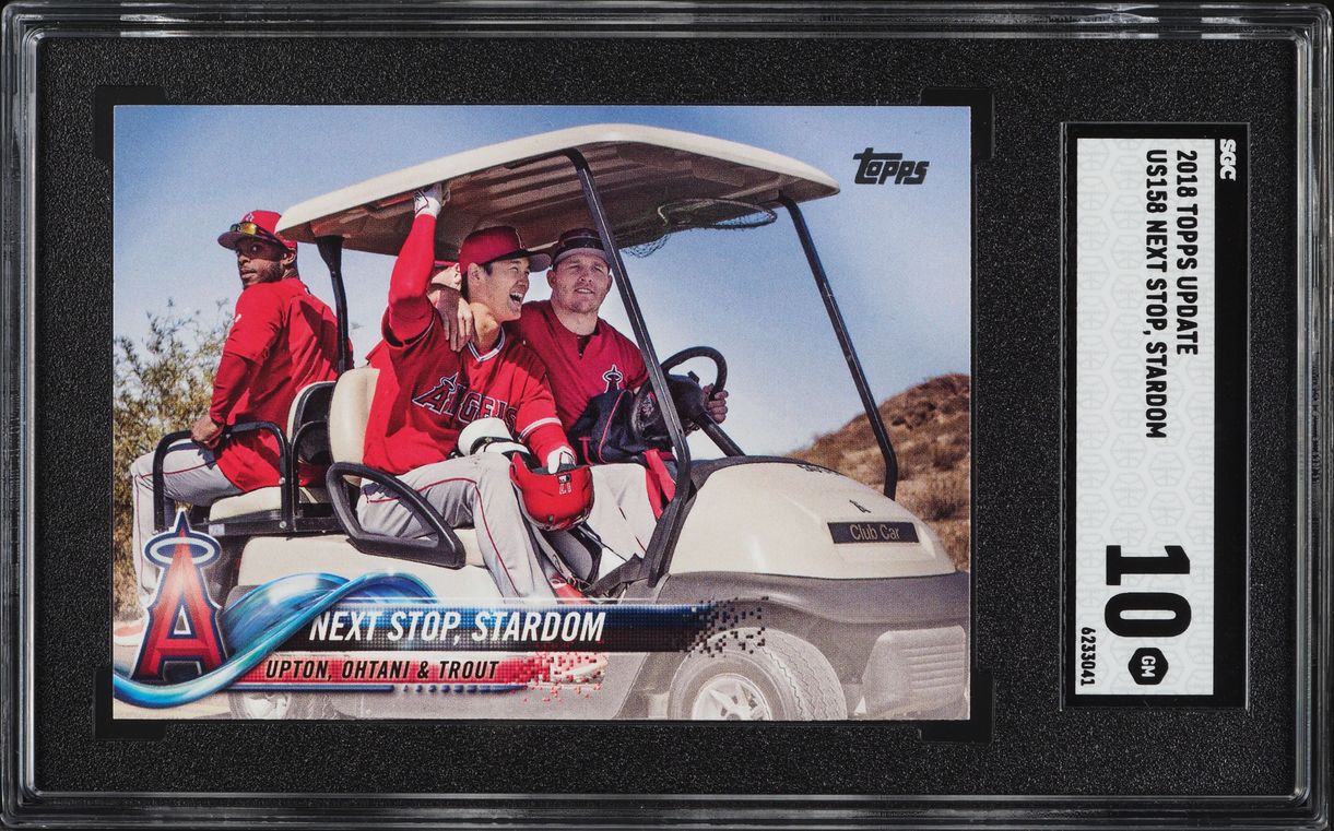 2018 Topps Update Next Stop Stardom Shohei Ohtani ROOKIE #US158 SGC 10 ...