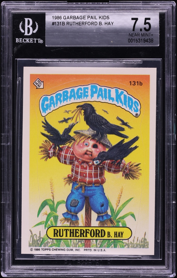 1986 #131b Rutherford B. Hay BGS 7.5 Topps Garbage Pail Kids