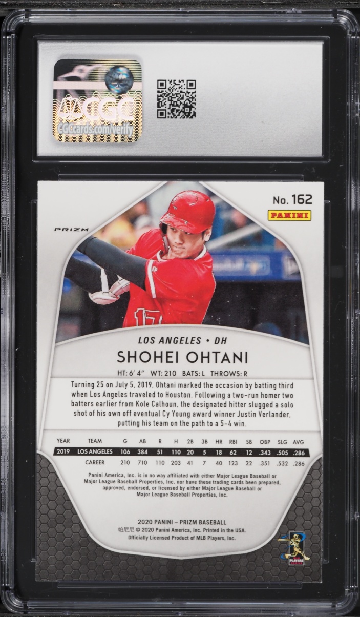 2020 Panini Prizm Silver Shohei Ohtani #162 CGC 9 MINT