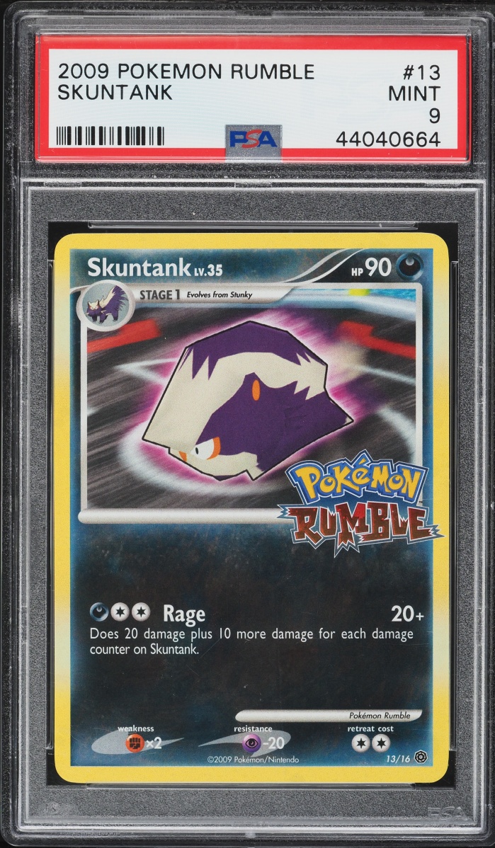 2009 Pokemon Rumble Skuntank #13 PSA 9 MINT