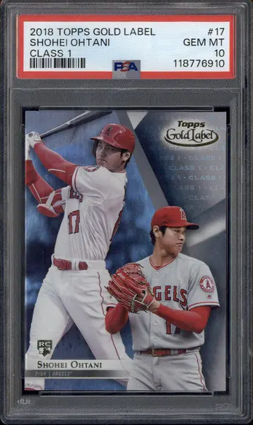 2018 Topps Fire Hot Starts Gold Minted #HS1 Shohei Ohtani RC
