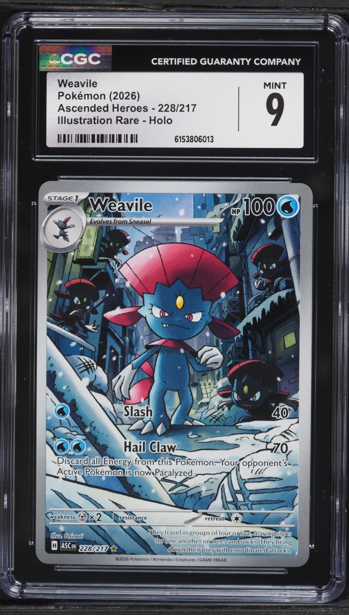 2024 Pokemon Scarlet & Violet Promo Paldean Fates Tech Sticker Maschiff #71 CGC 9 MINT