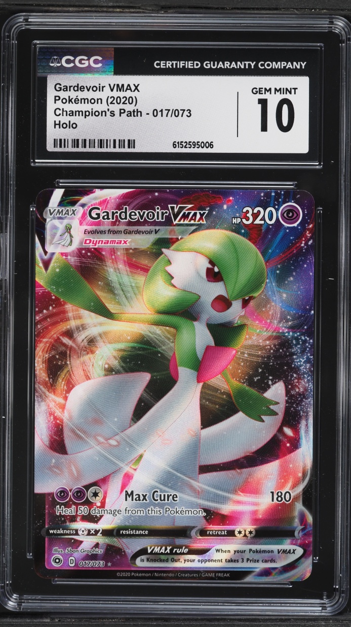 2020 Pokemon Sword & Shield Champion's Path Full Art Gardevoir VMAX #17 CGC 10 GEM MINT