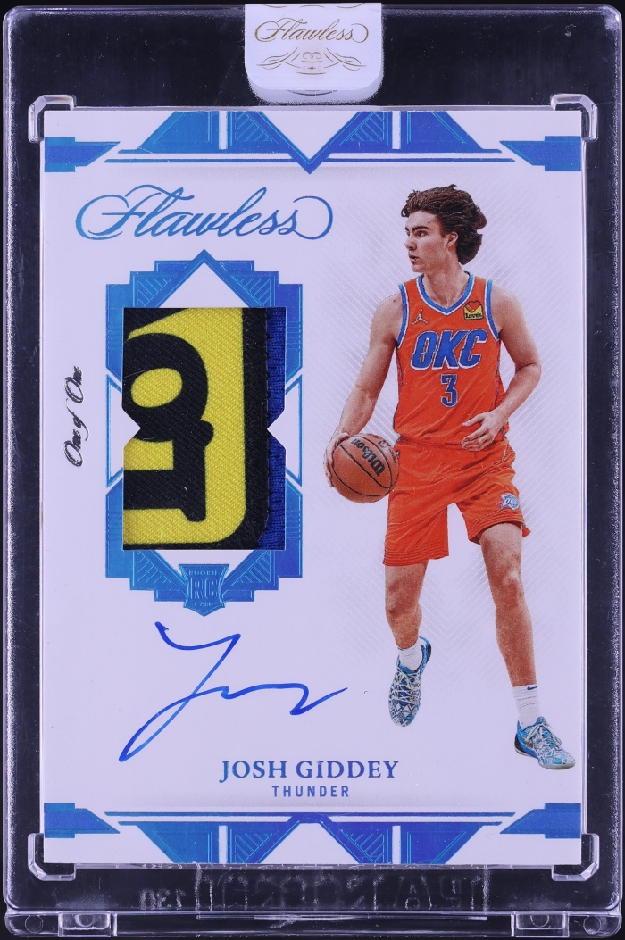 2021 Panini Flawless Prime Platinum Josh Giddey ROOKIE PATCH AUTO 1/1 #SPM-JGD