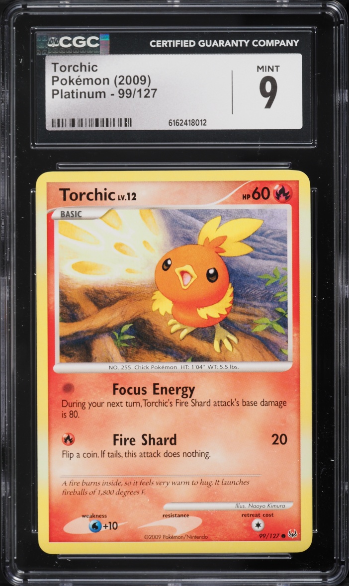 2009 Pokemon Platinum Torchic #99 CGC 9 MINT