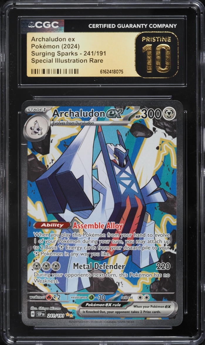 2024 Pokemon Scarlet & Violet Surging Sparks SIR Archaludon EX #241 CGC 10 PRISTINE