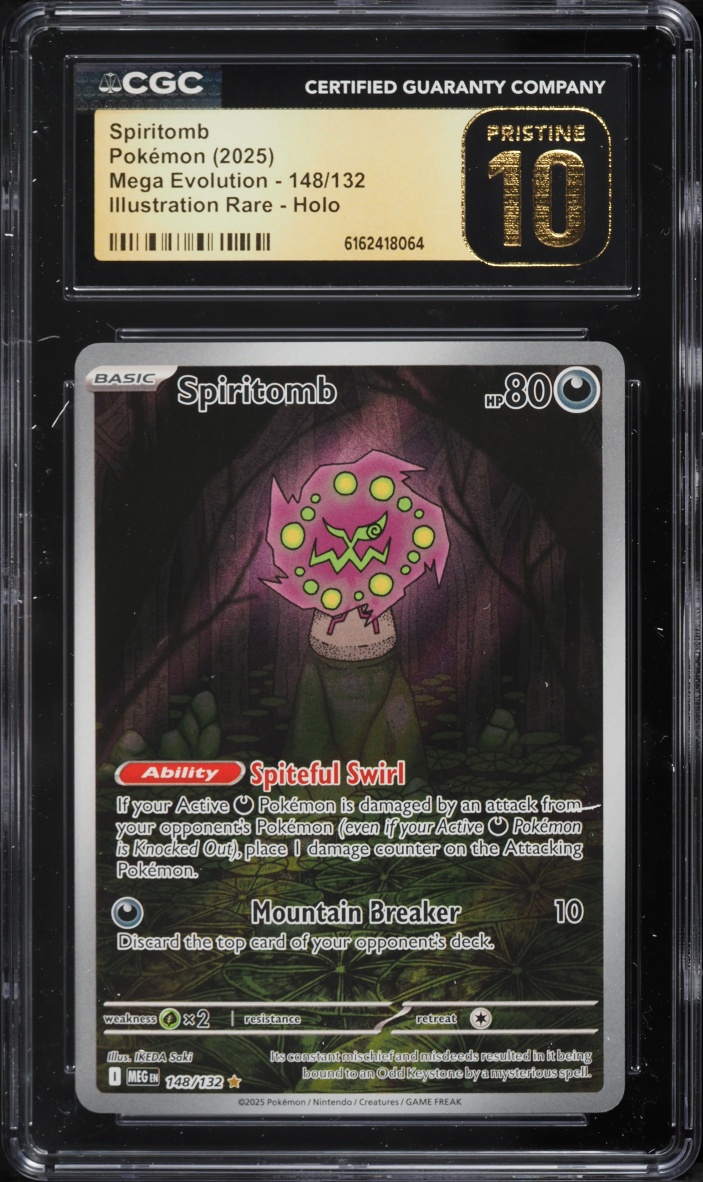 2025 Pokemon Mega Evolution IR Spiritomb #148 CGC 10 PRISTINE