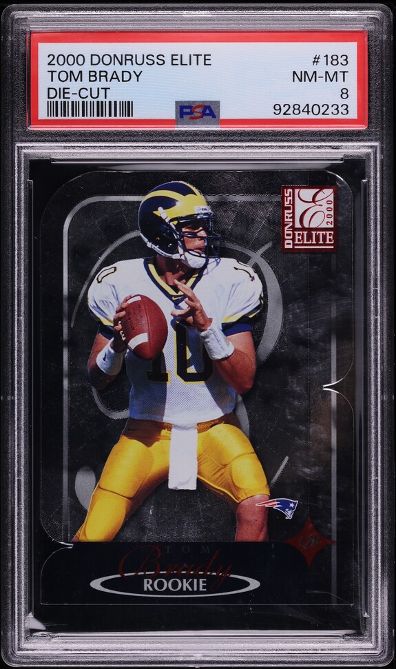 2000 Pacific Paramount Tom Brady ROOKIE #138 PSA 6 EXMT on