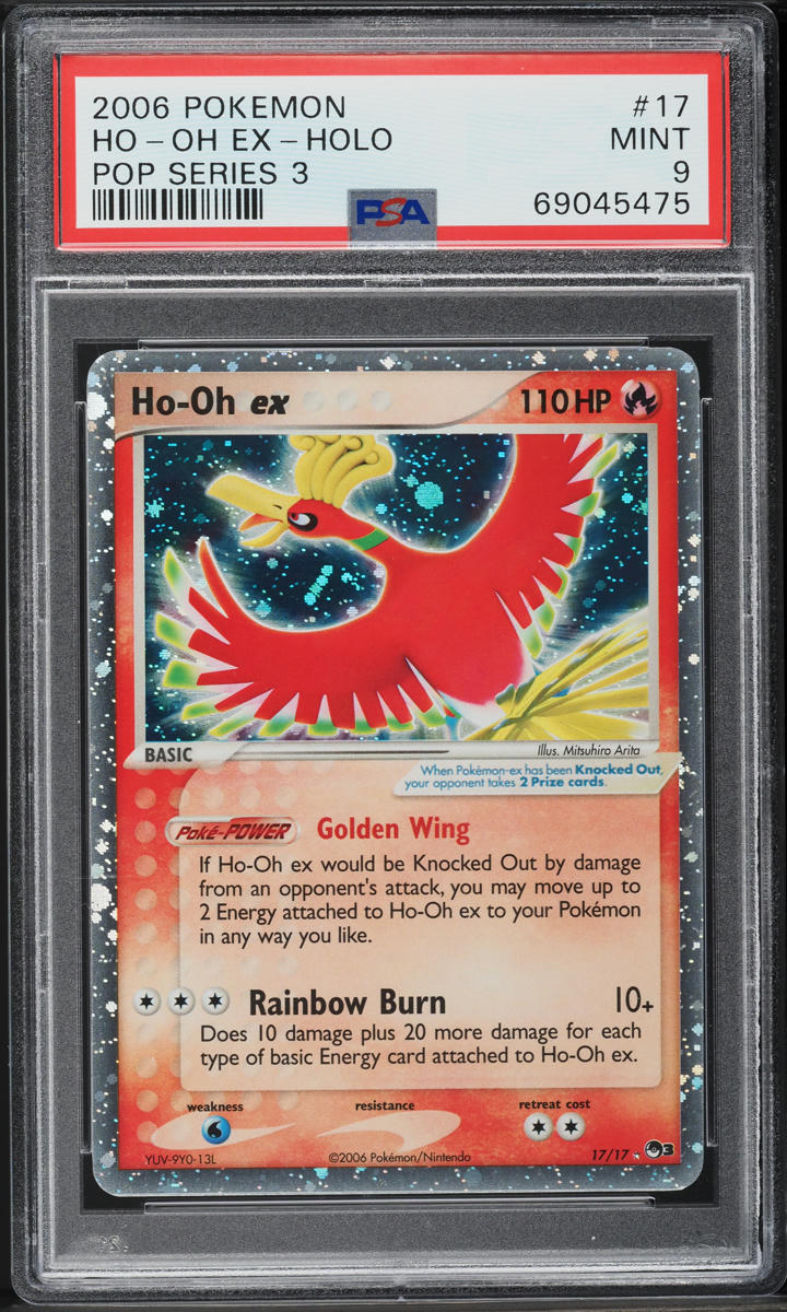2006 Pokemon Pop Series 3 Holo Ho-Oh ex #17 PSA 9 MINT