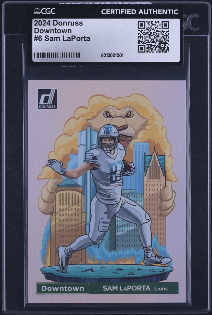 2024 Donruss Downtown Sam LaPorta #6 CGC AUTH