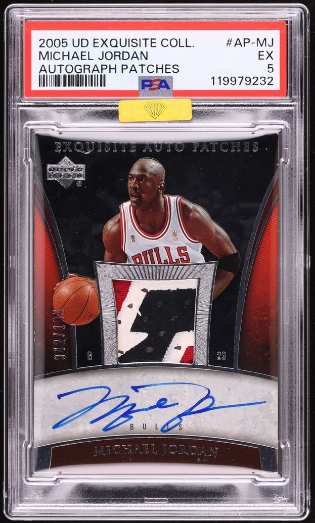 2005 Exquisite Collection Patches Michael Jordan PATCH AUTO /100 #AP-MJ ...