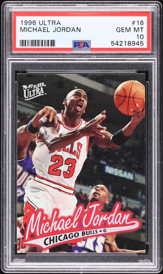 1996 Ultra Basketball Michael Jordan #16 PSA 10 GEM MINT