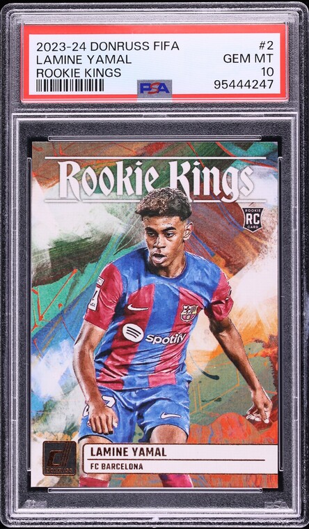 2023 Donruss FIFA Kings Lamine Yamal ROOKIE #2 PSA 10 GEM MINT