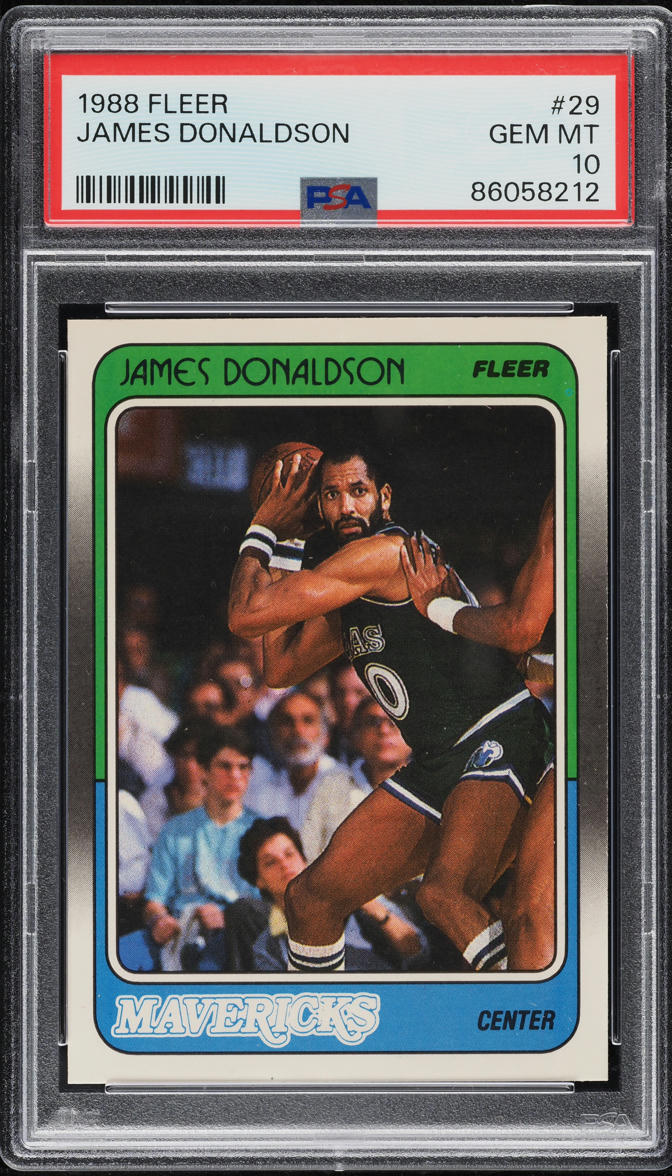 1988 Fleer Basketball James Donaldson #29 PSA 10 GEM MINT