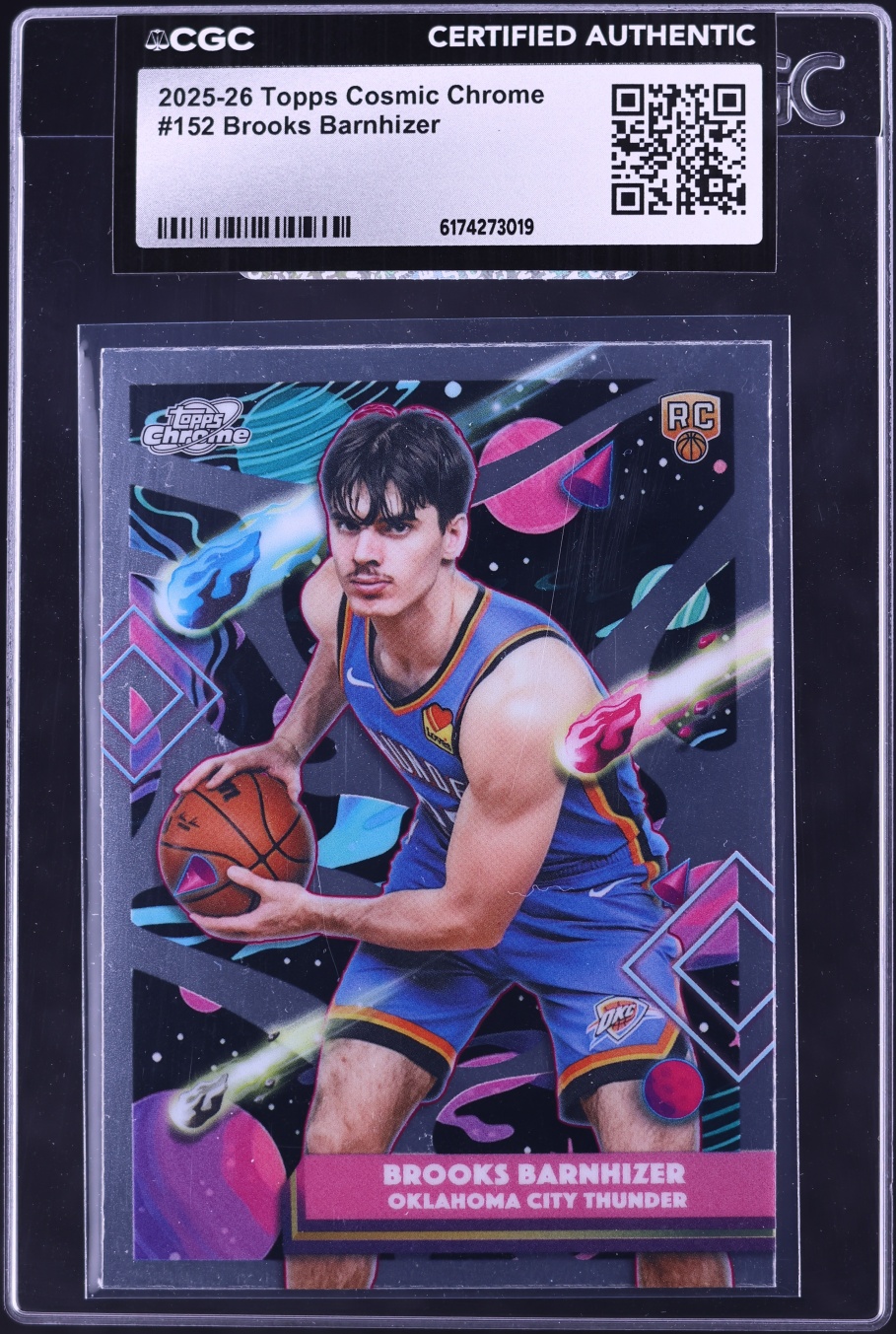 2025 Topps Chrome Cosmic Brooks Barnhizer ROOKIE #152 CGC AUTH
