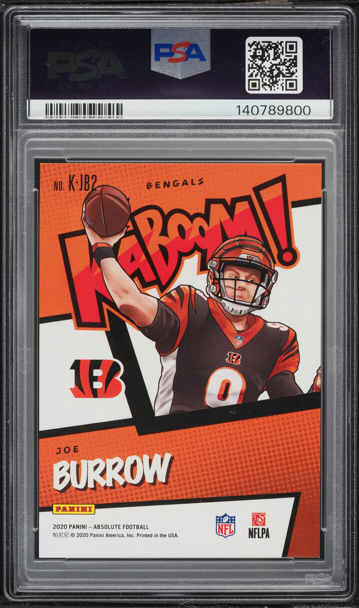 2020 Absolute Kaboom! Joe Burrow ROOKIE #K-JB2 PSA 10 GEM MINT