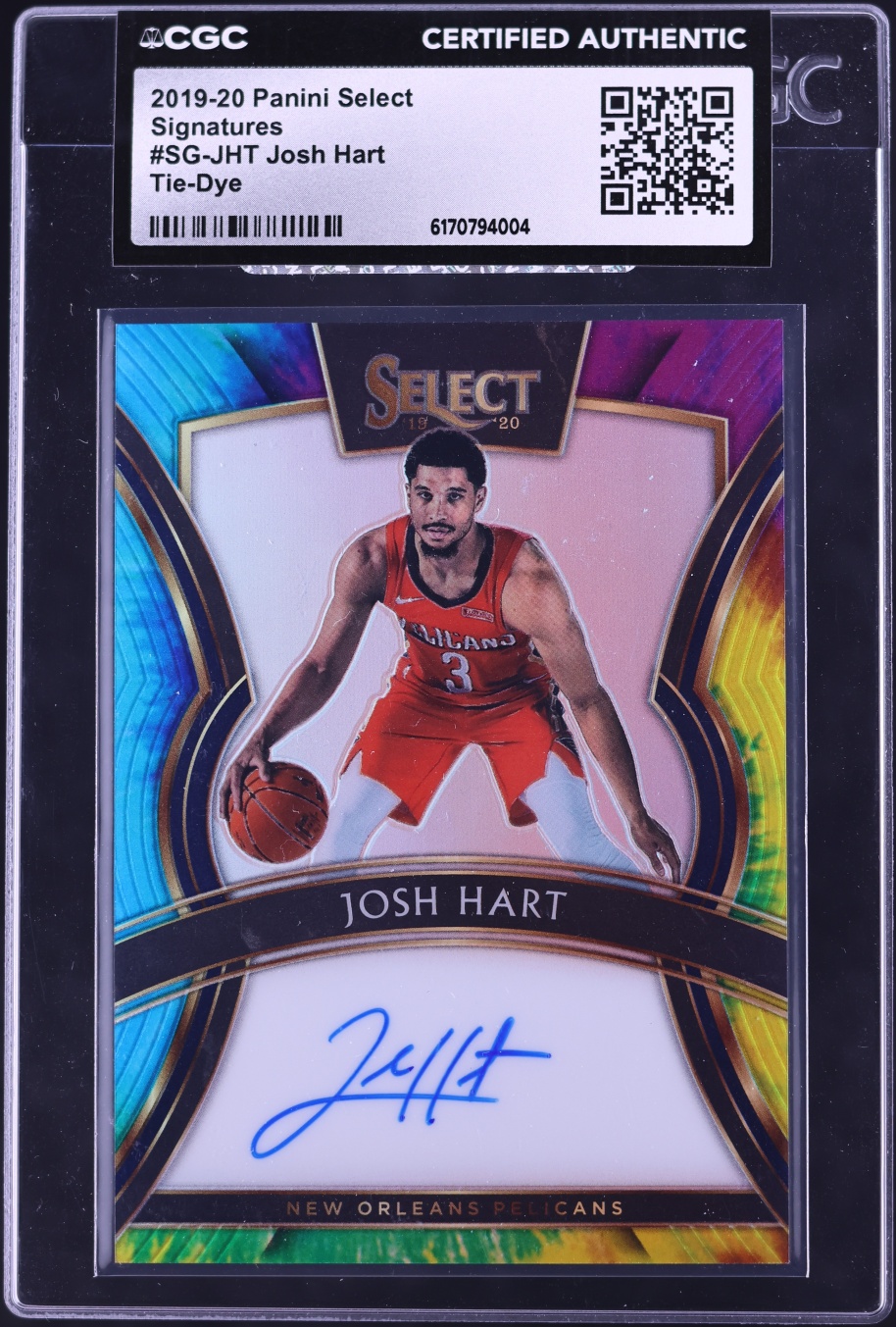 2019 Select Tie-Dye Josh Hart AUTO /25 #SG-JHT CGC AUTH