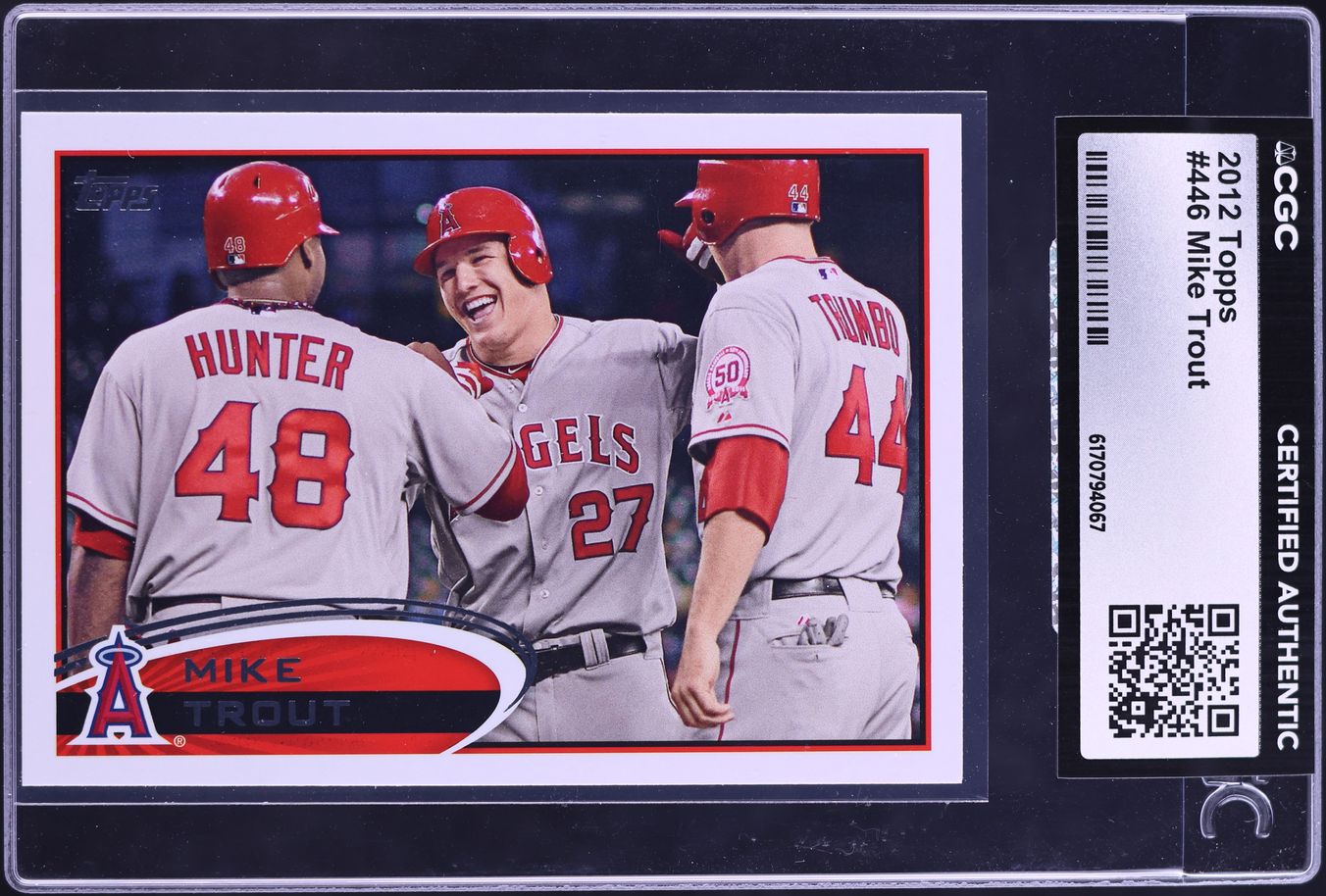 2012 Topps Mike Trout ROOKIE #446 CGC AUTH