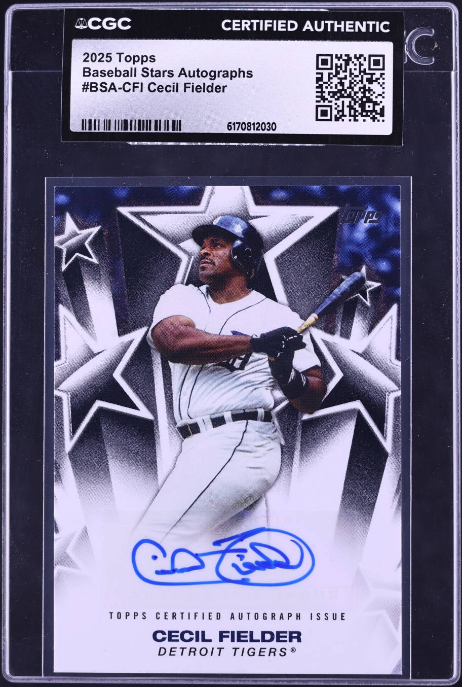 2025 Topps Baseball Stars Cecil Fielder AUTO #BSA-CFI CGC AUTH