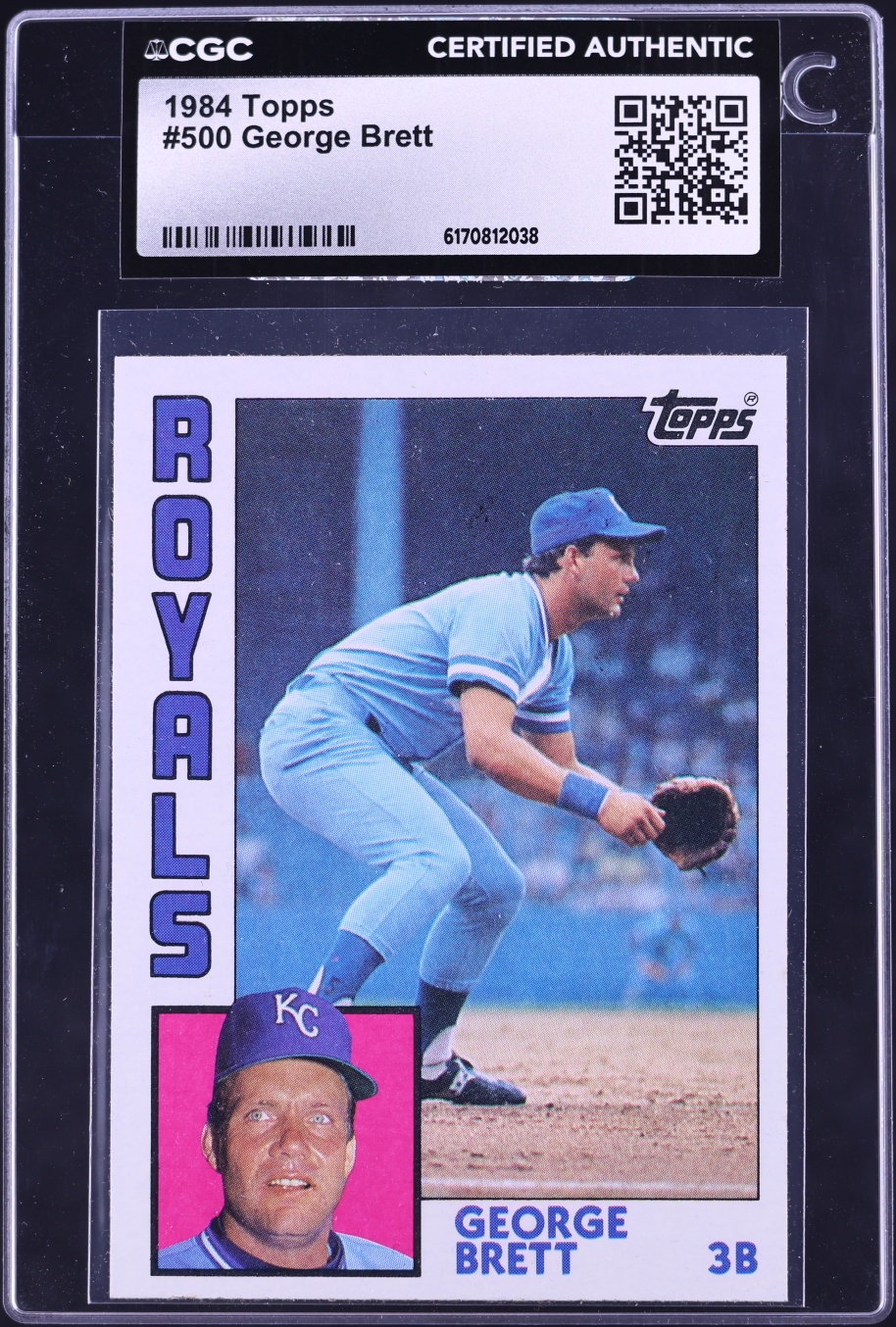 1984 Topps George Brett #500 CGC AUTH