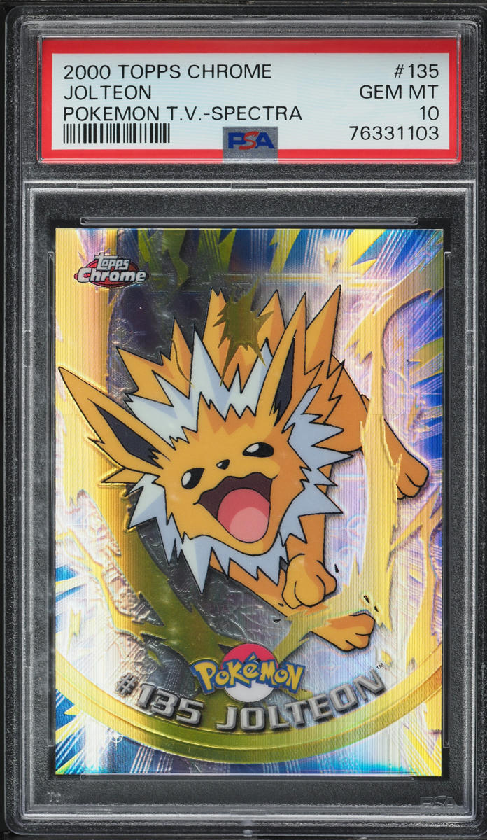 2000 Topps Chrome Pokemon Series 3 Spectra Jolteon #135 PSA 10 GEM MINT