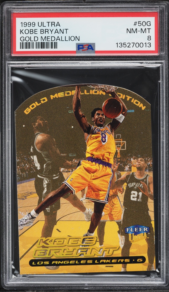 1999 Ultra Gold Medallion Die-Cut Kobe Bryant #50G PSA 8 NM-MT