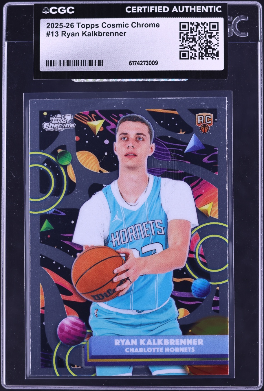 2025 Topps Chrome Cosmic Ryan Kalkbrenner ROOKIE #13 CGC AUTH