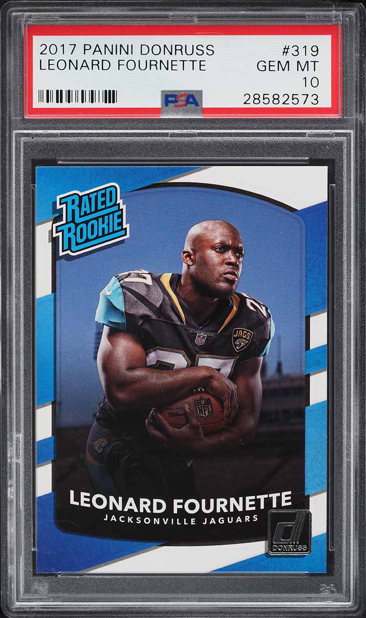 2017 Donruss Football Leonard Fournette ROOKIE #319 PSA 10 GEM MINT