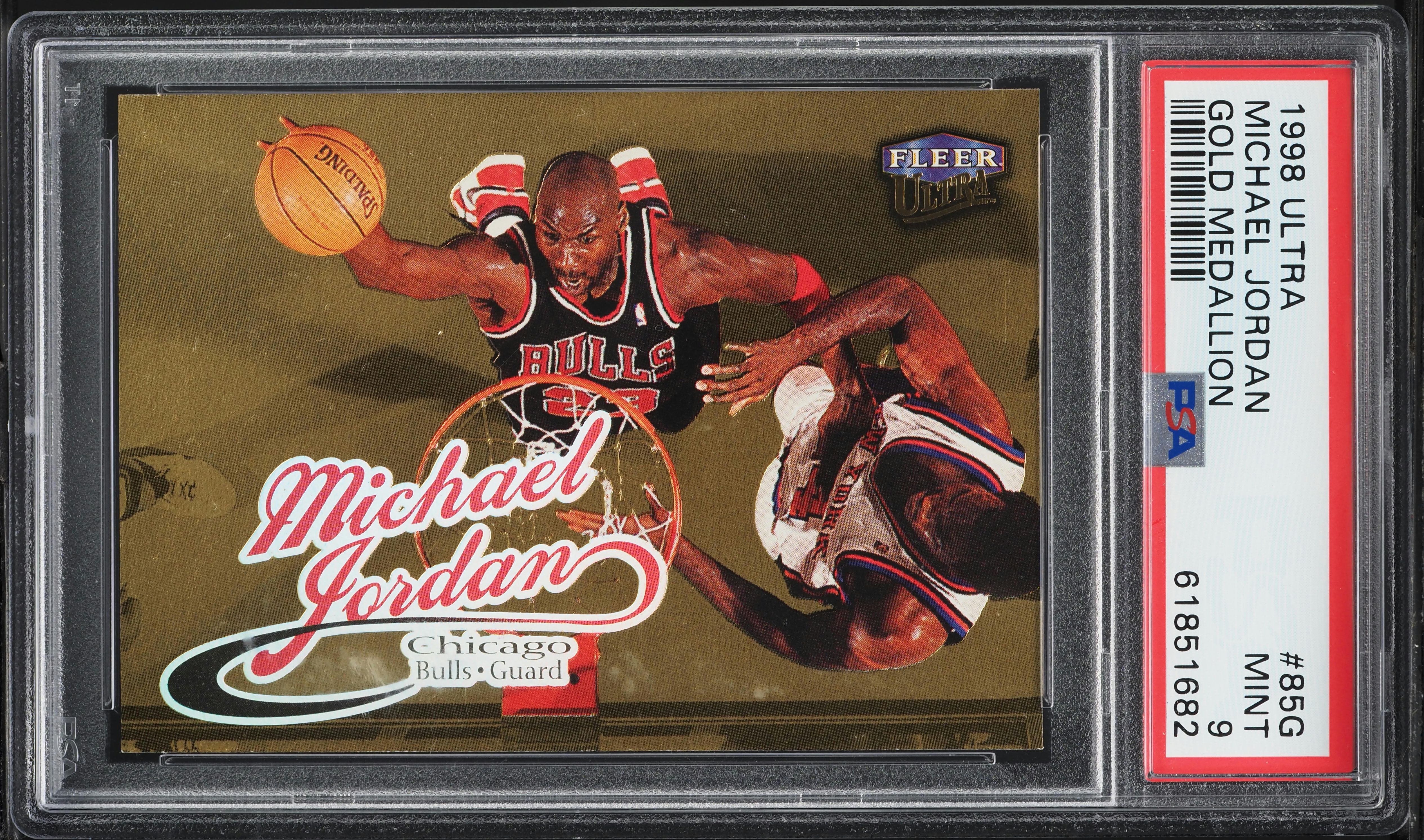 1998 Ultra Gold Medallion Michael Jordan #85G PSA 9 MINT on