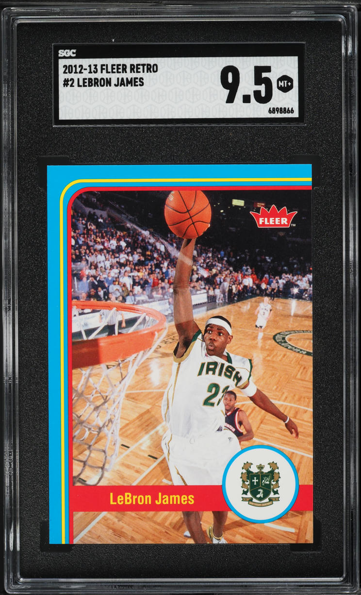 2012 Fleer Retro LeBron James #2 SGC 9.5 MINT+