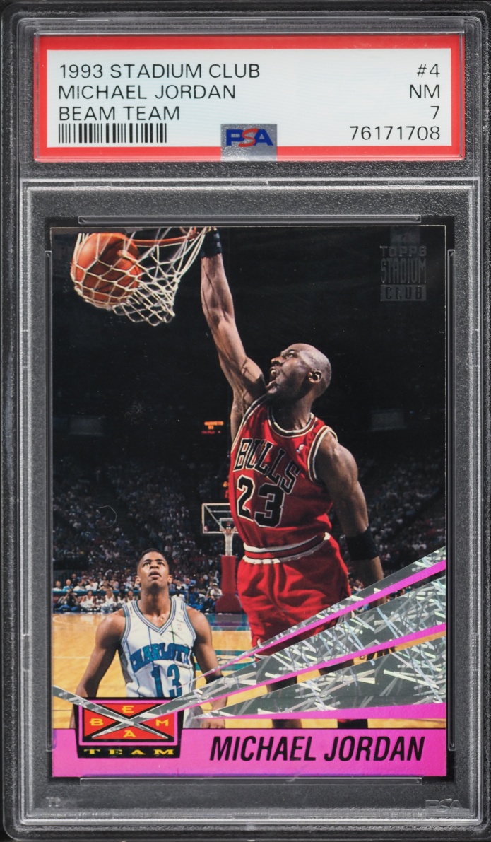 1993 Stadium Club Beam Team Michael Jordan #4 PSA 7 NRMT