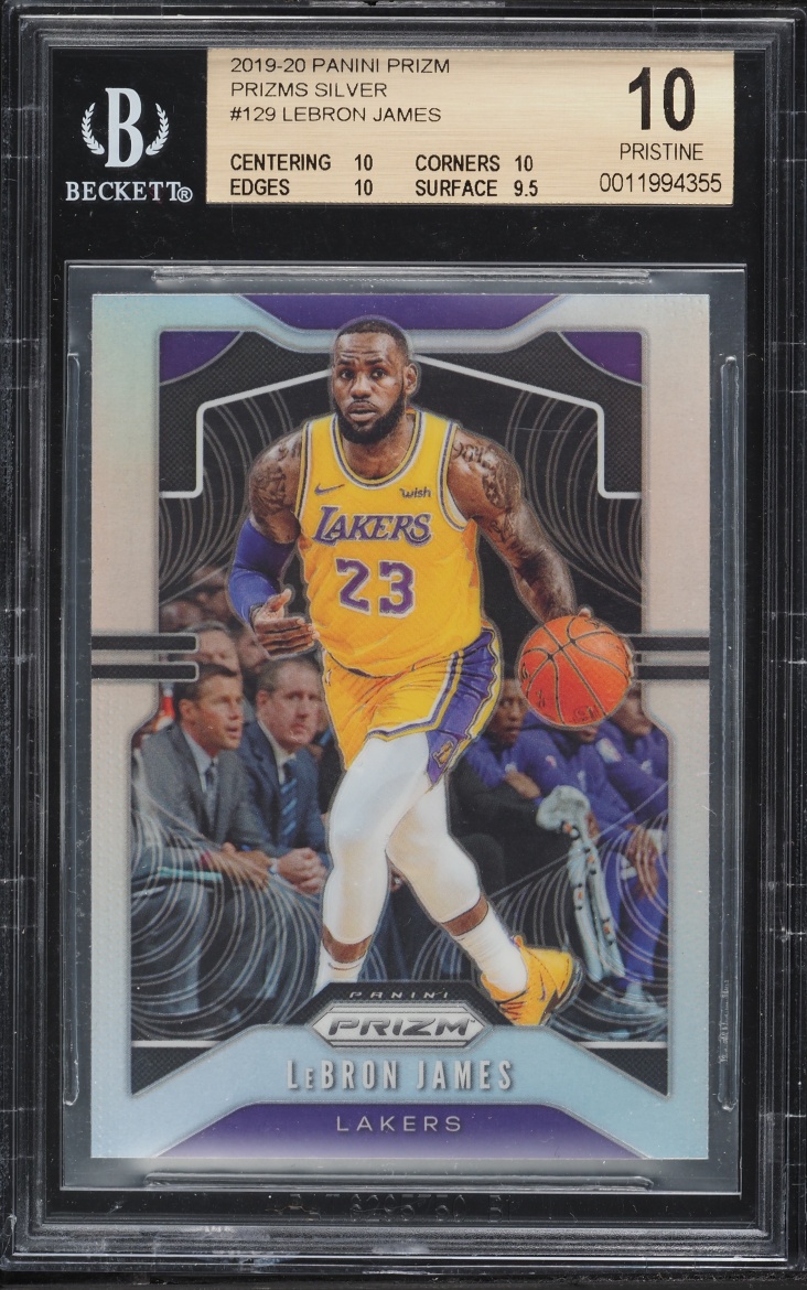 2019 Panini Prizm Silver LeBron James #129 BGS 10 PRISTINE