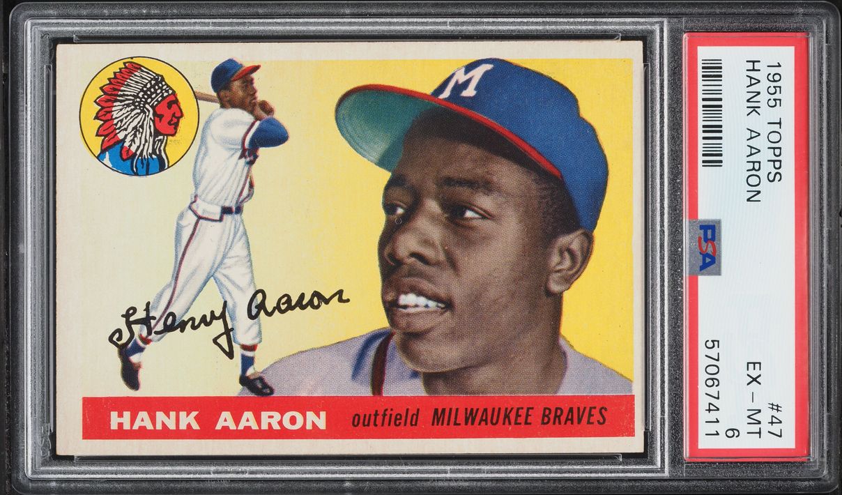 1955 Topps Hank Aaron #47 PSA 6 EXMT